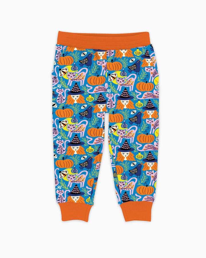Whimsical Witch Cats Bamboo Jogger