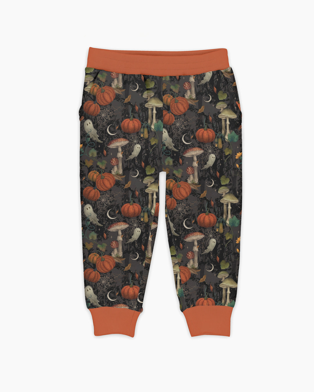 Spooky Cute Ghost Pumpkin Mushroom Halloween Bamboo Jogger