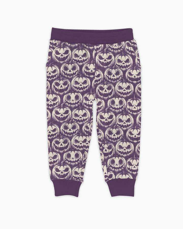 Retro Halloween Jack-O-Lantern Spooky Faces Bamboo Jogger