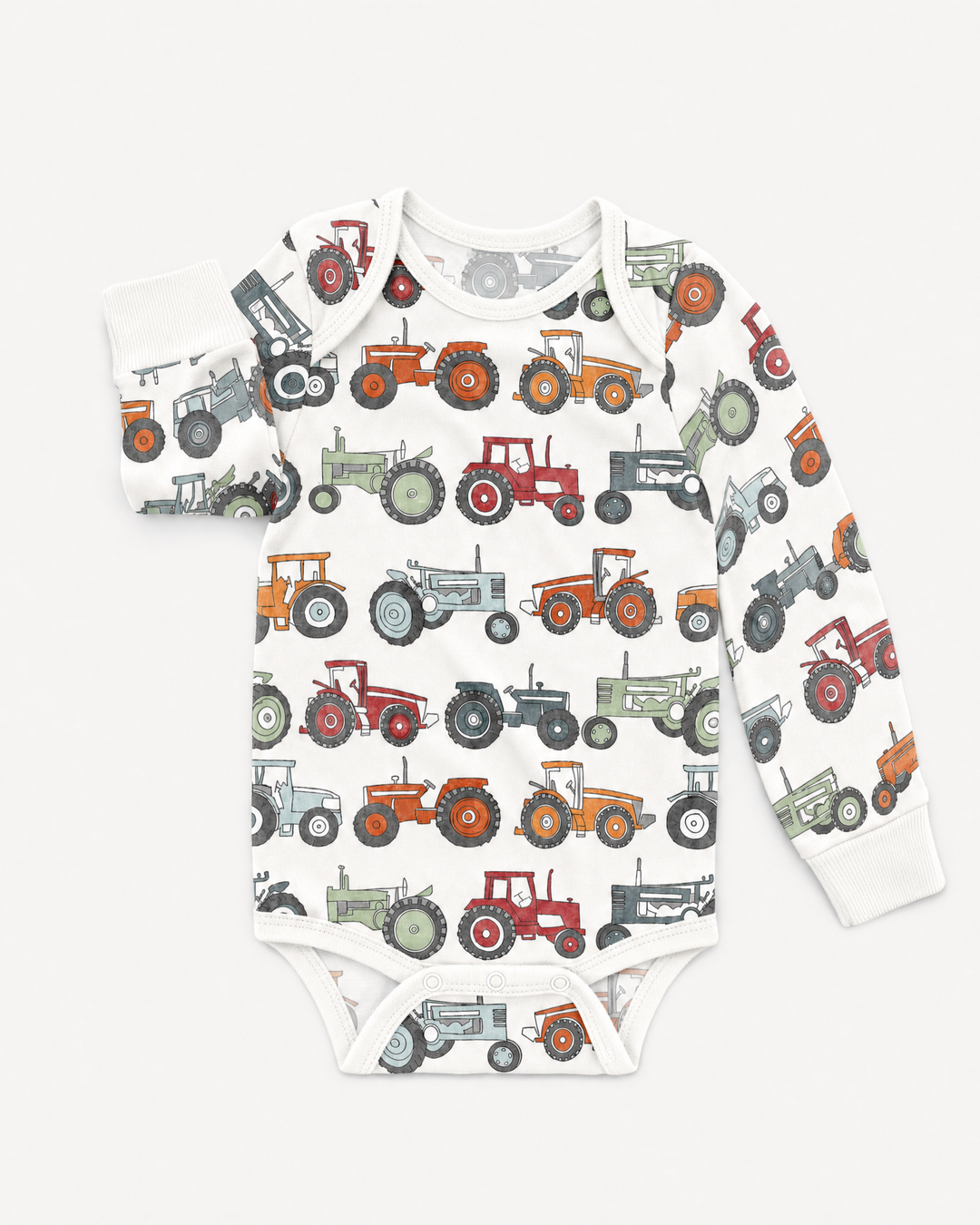 Tiny Tractors Bamboo Bodysuit