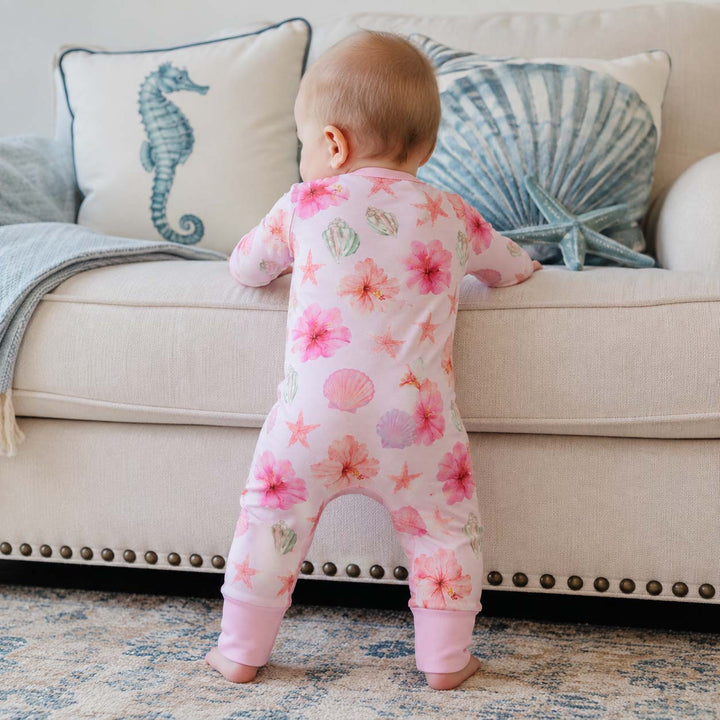 Tropical Seashell Garden Bamboo Convertible Zippy