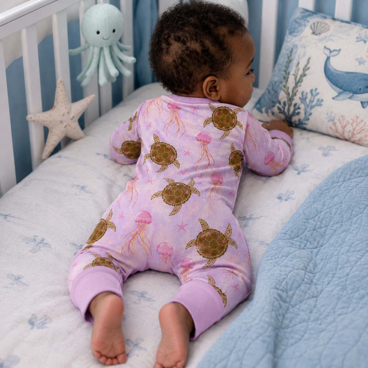 Turtle Jellyfish Pattern Bamboo Convertible Zippy
