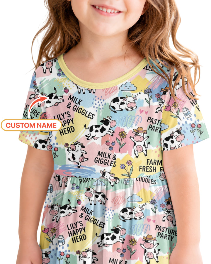 Custom Name Can’t Keep Us In The Barn Bamboo Twirl Dress