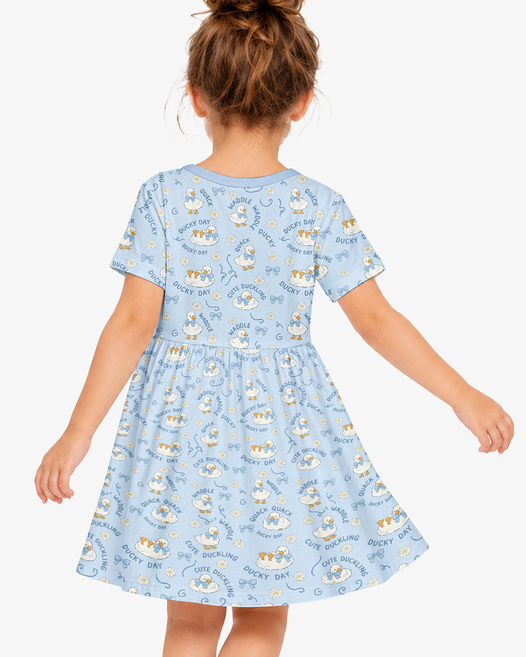 Happy Ducky Day Bamboo Twirl Dress