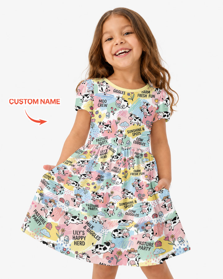 Custom Name Can’t Keep Us In The Barn Bamboo Twirl Dress