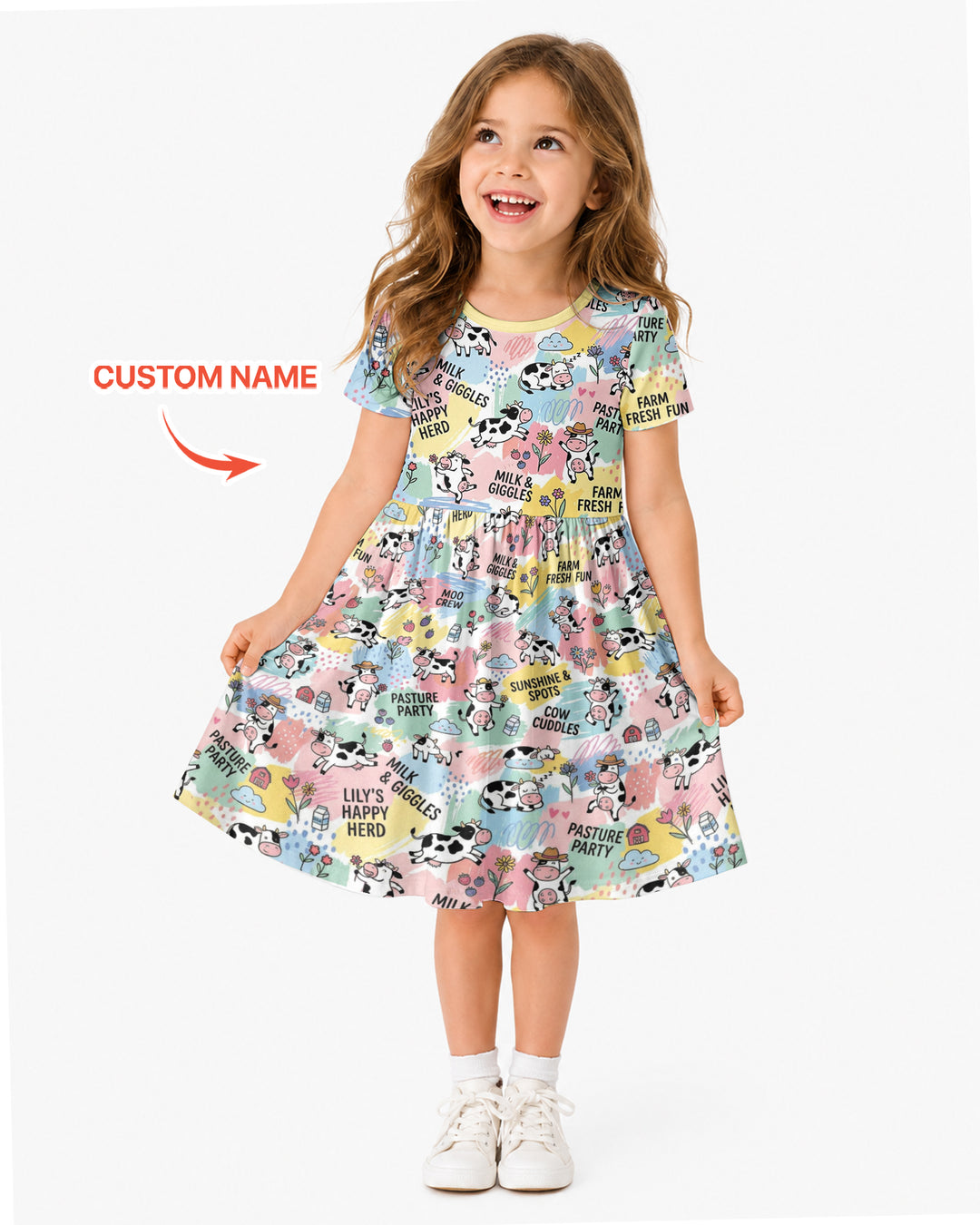 Custom Name Can’t Keep Us In The Barn Bamboo Twirl Dress