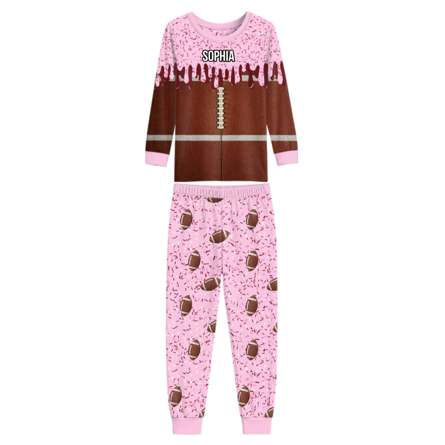 Icecream Drip  Bamboo Two Piece Long Sleeve Pajama Set