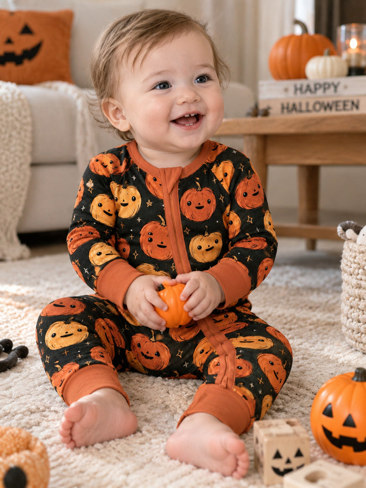 Vintage Pumpkin Night Bamboo Convertible Zippy