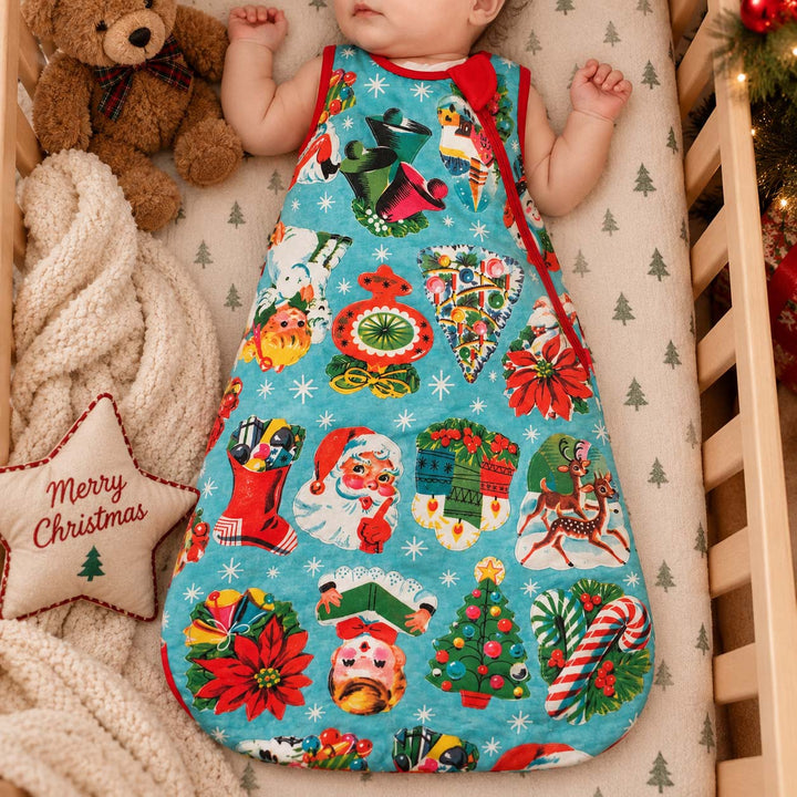 Vintage Christmas Cutouts Bamboo Sleep Bag
