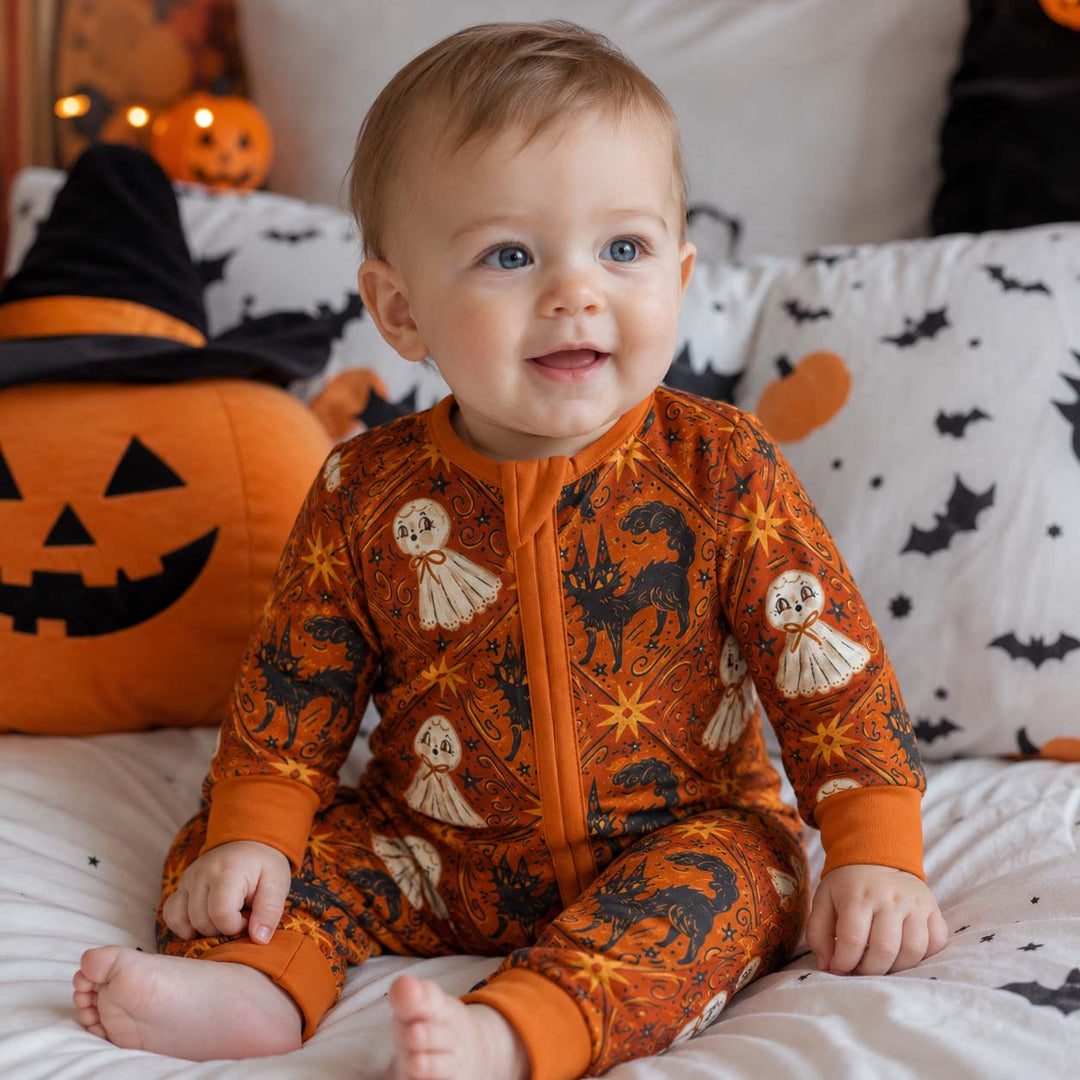 Vintage Ghost Night Bamboo Convertible Zippy