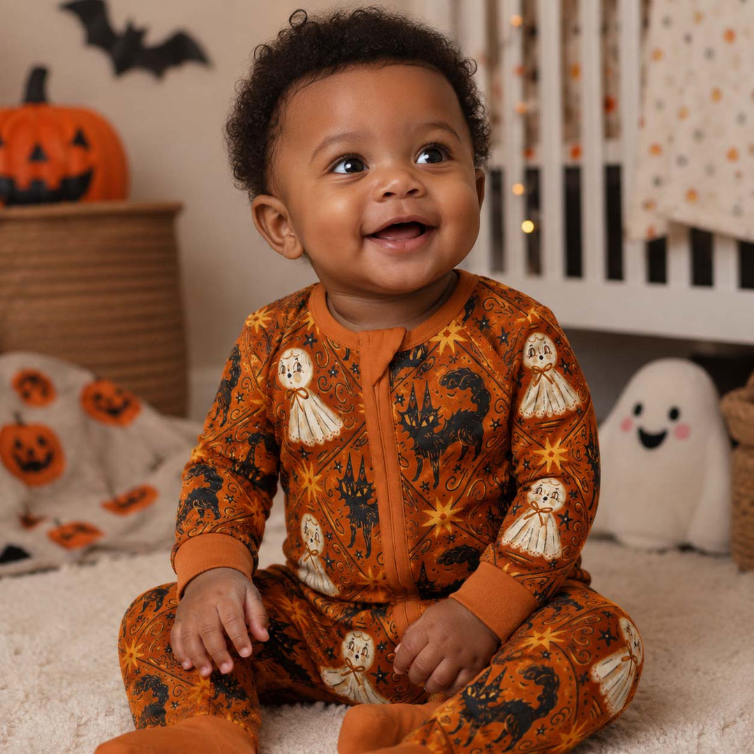 Vintage Ghost Night Bamboo Convertible Zippy