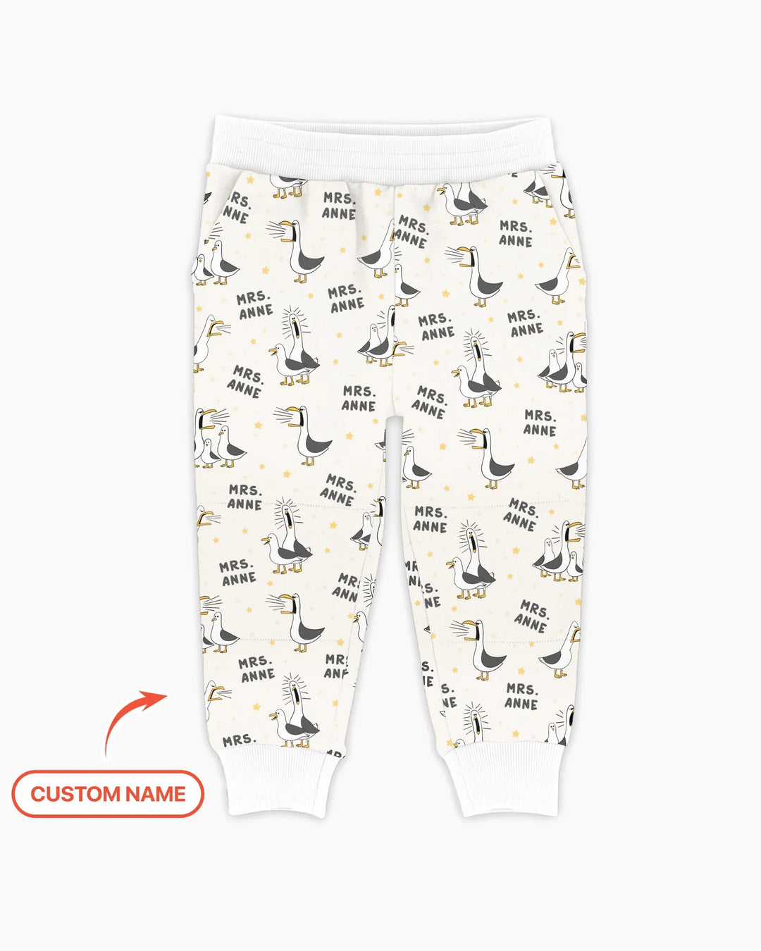 Custom Funny Seagulls Teacher Bamboo Jogger