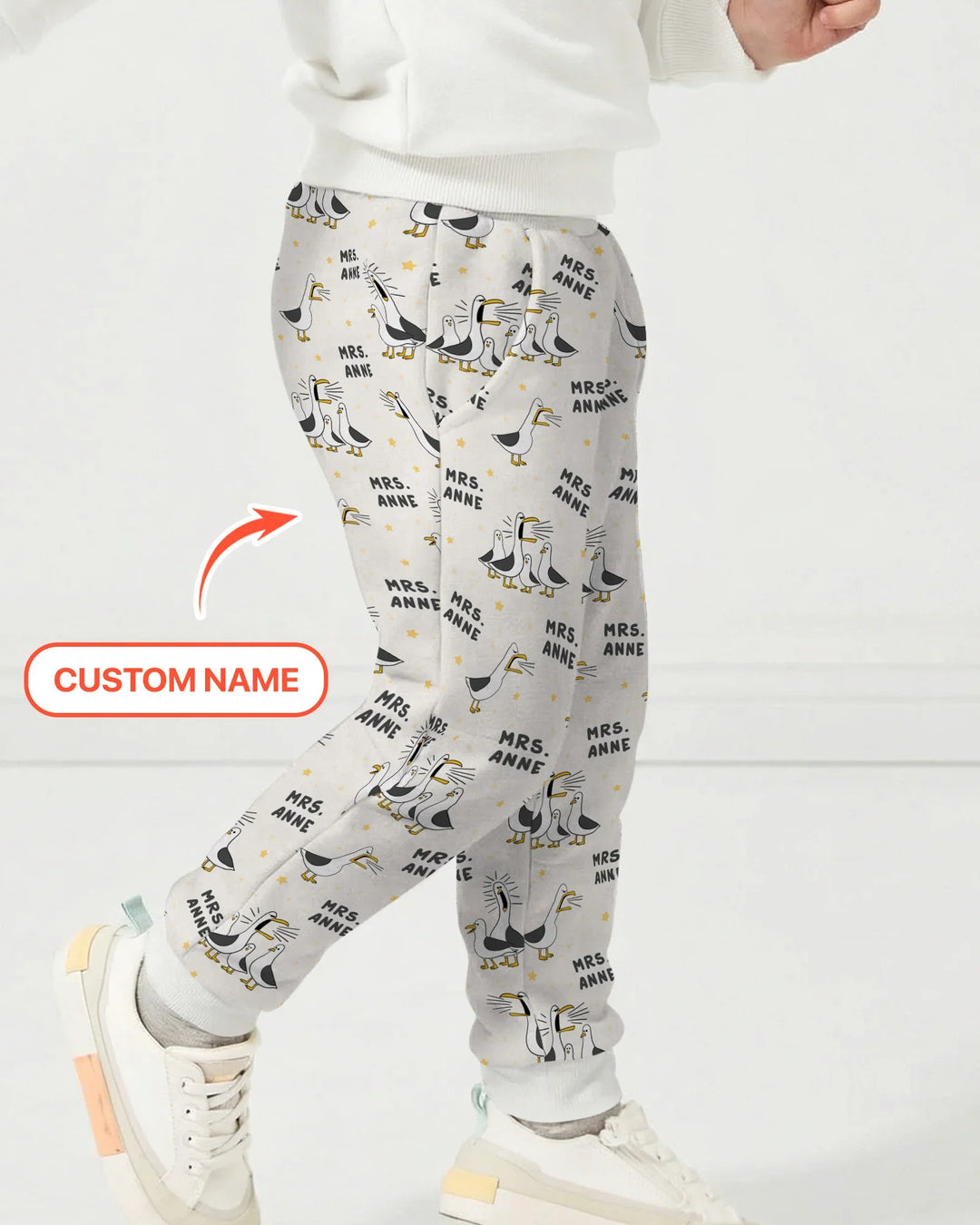 Custom Funny Seagulls Teacher Bamboo Jogger