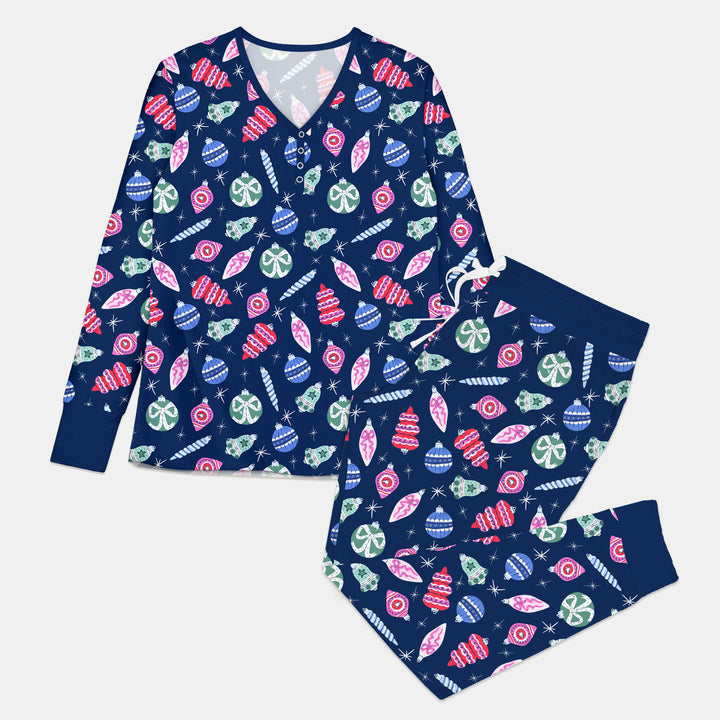 Ornaments Party Women Pajama Set