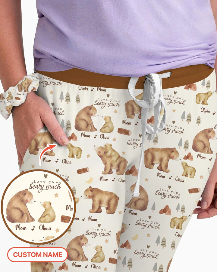 Love You Beary Much Mommy & Me Matching Bamboo Women Pajama Set