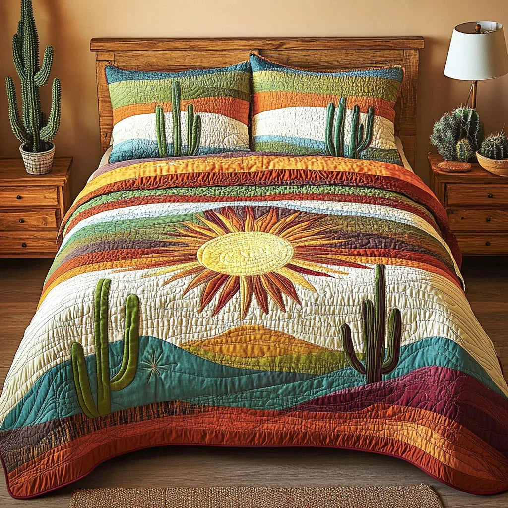 Warm Rays Bamboo Quilt Bedding Set