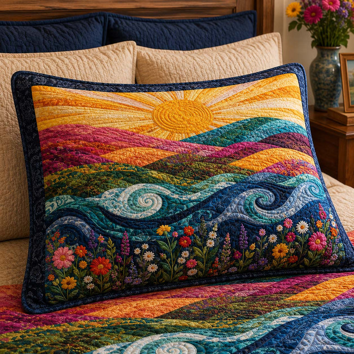 Warm Sunshine Bamboo Quilt Pillow Case
