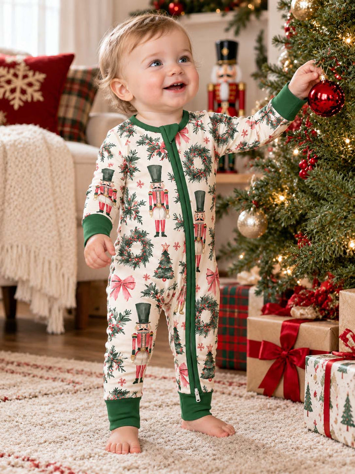 Watercolor Nutcracker Christmas Bamboo Convertible Zippy