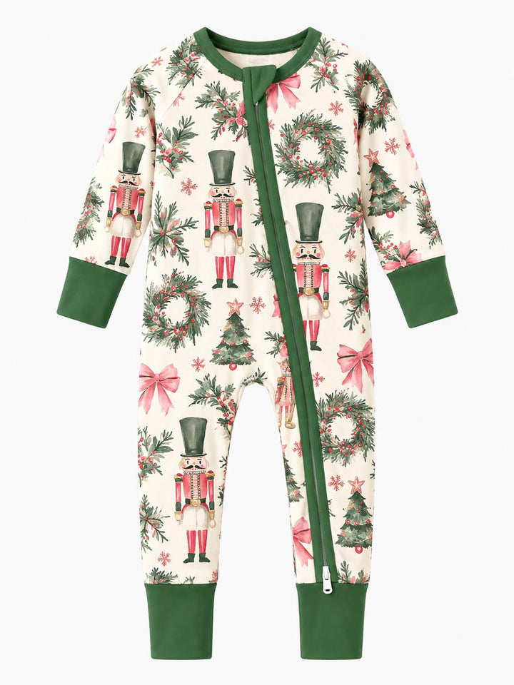 Watercolor Nutcracker Christmas Bamboo Convertible Zippy