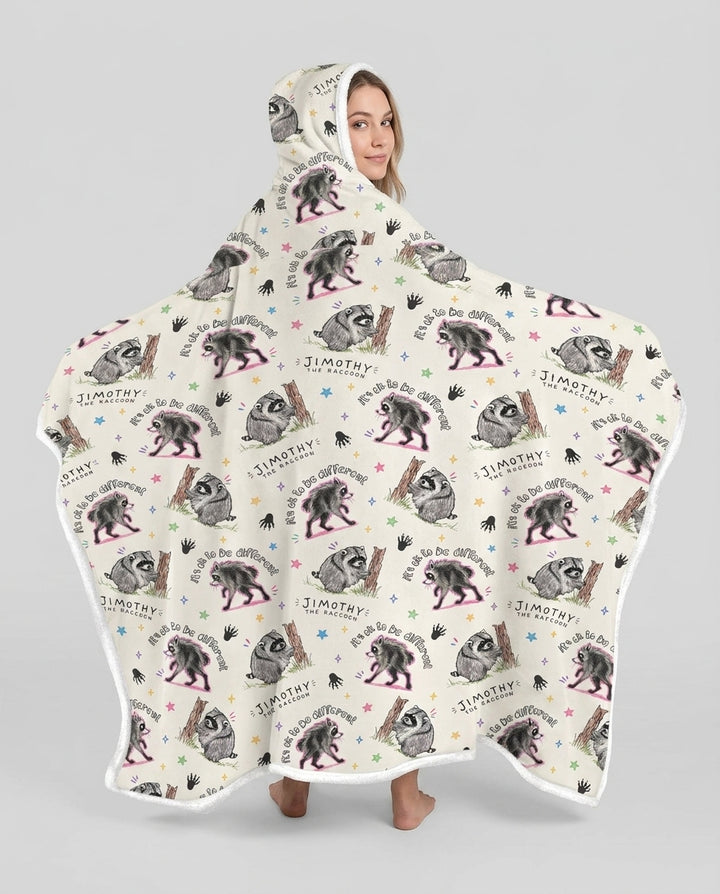 It's Okay to be Jimothy Bamboo Wearable Hooded Blanket