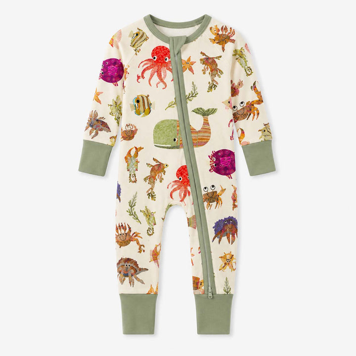 Whimsical Sea Animals Bamboo Convertible Zippy