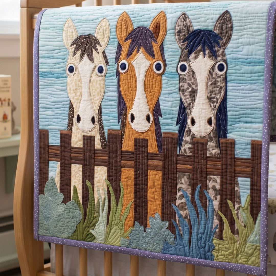 Wild Whinny Bamboo Quilt Blanket