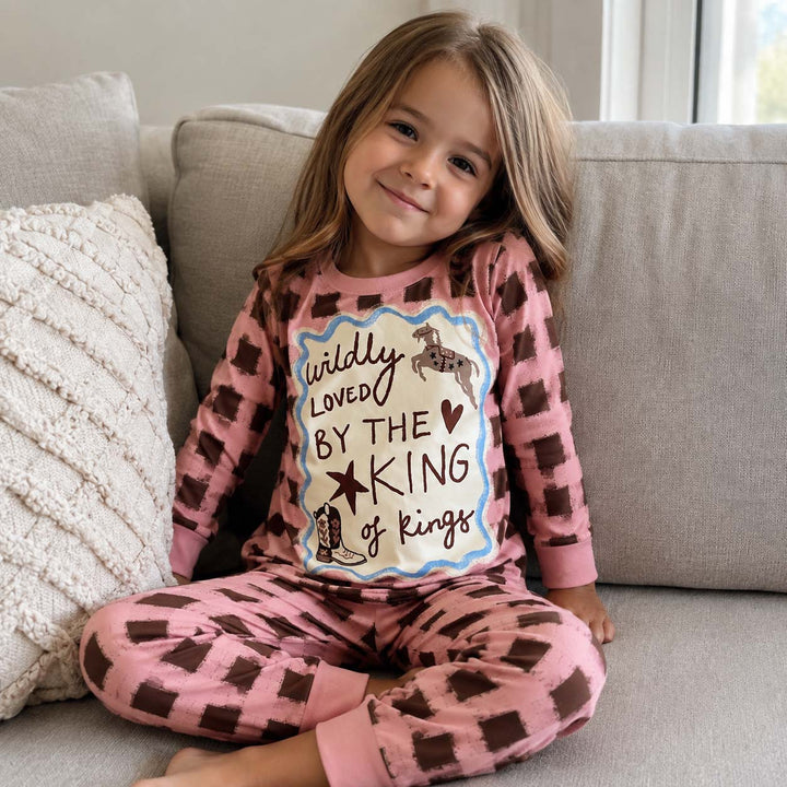 Wildly Loved Cowgirl Bamboo Two Piece Long Sleeve Pajama Set