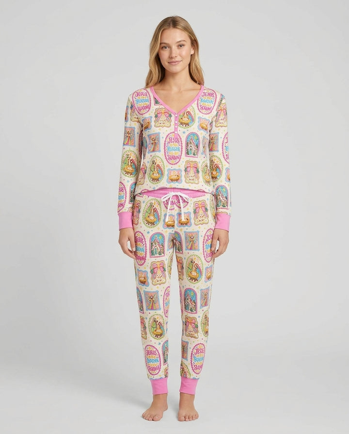 Nativity Jesus Is The Reason Bamboo Women Pajama Set