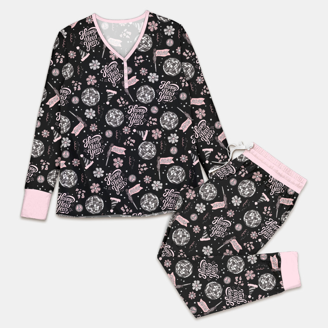 Disco New Years Eve Women Pajama Set