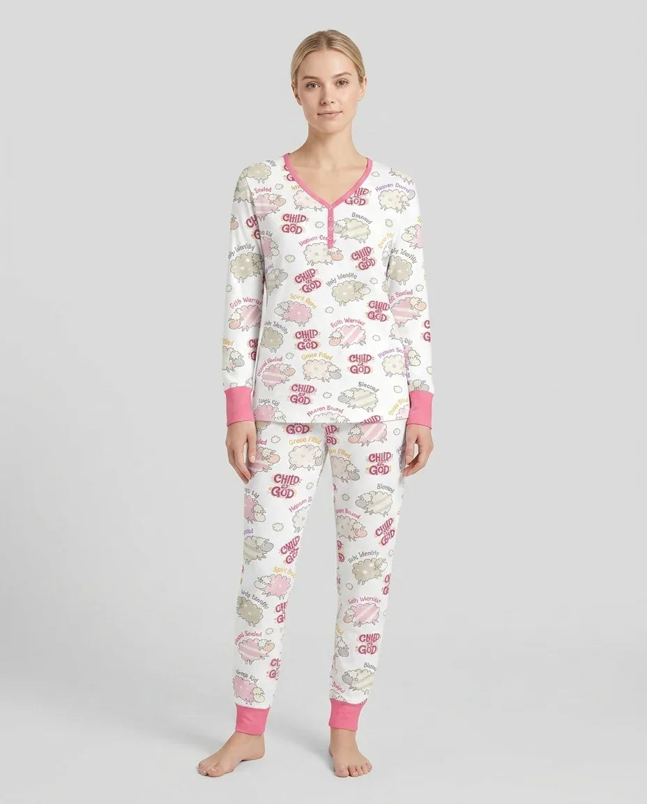 A Child Of God Girl Bamboo Women Pajama Set