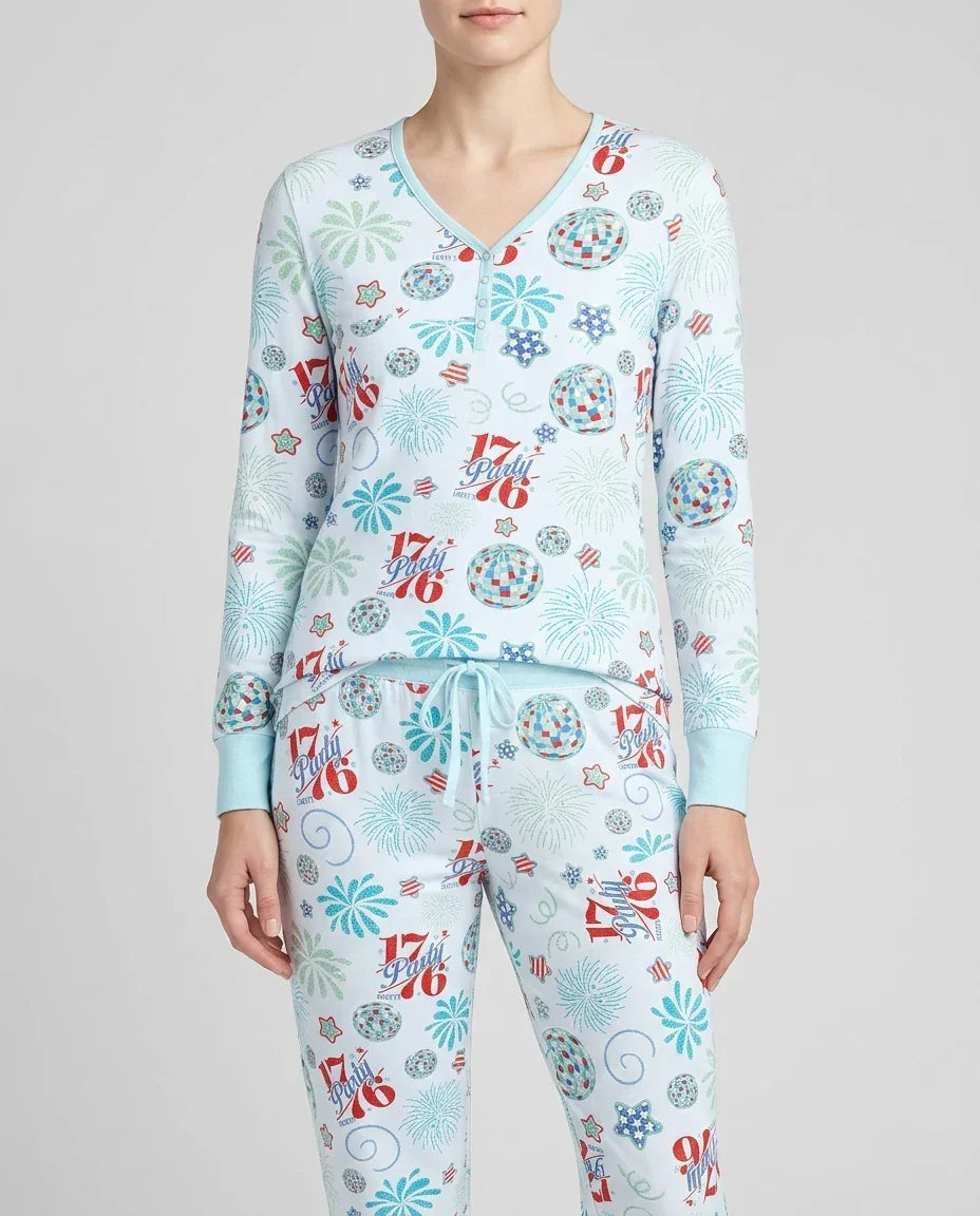 Land Of Free Family Matching Bamboo Women Pajama Set