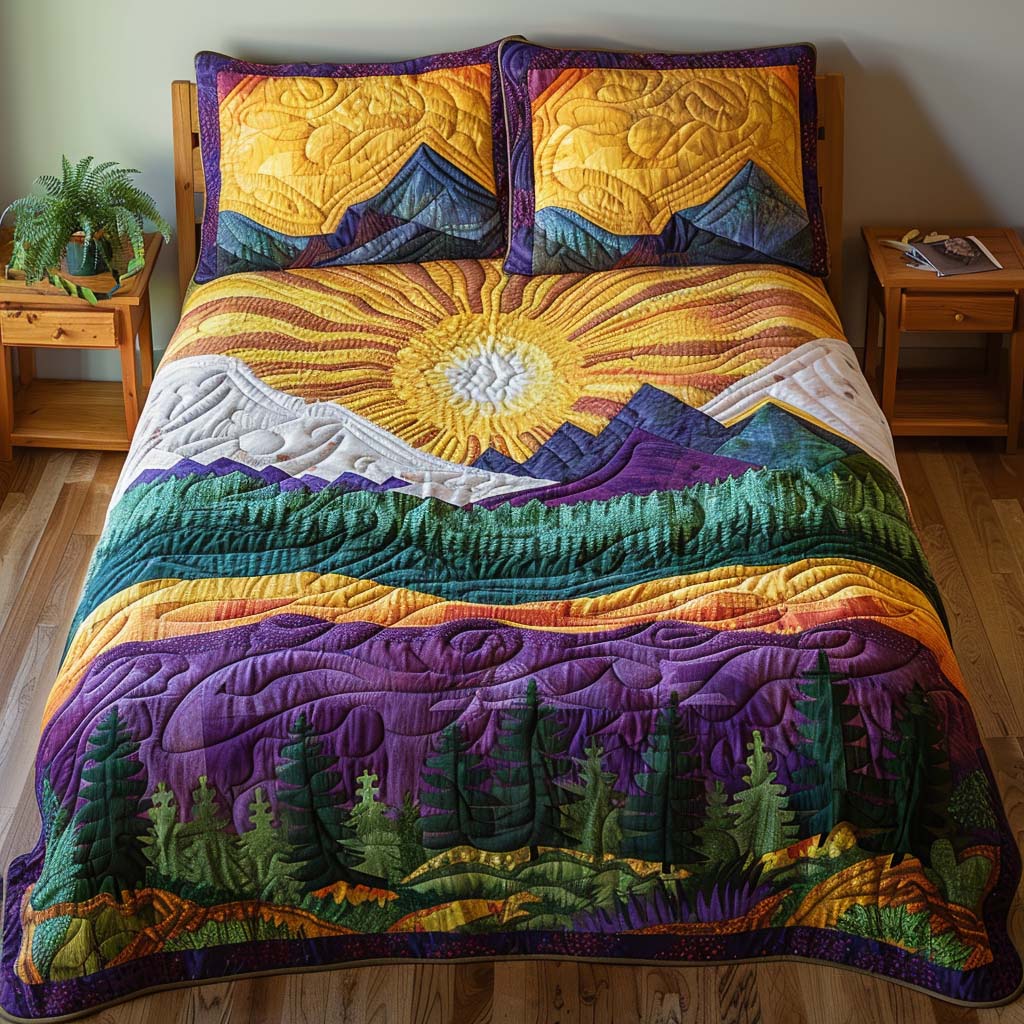 Woodland Glory Bamboo Quilt Bedding Set