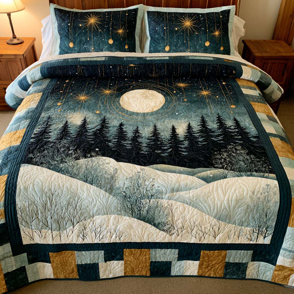 Woodland Nature Dream Bamboo Quilt Bedding Set