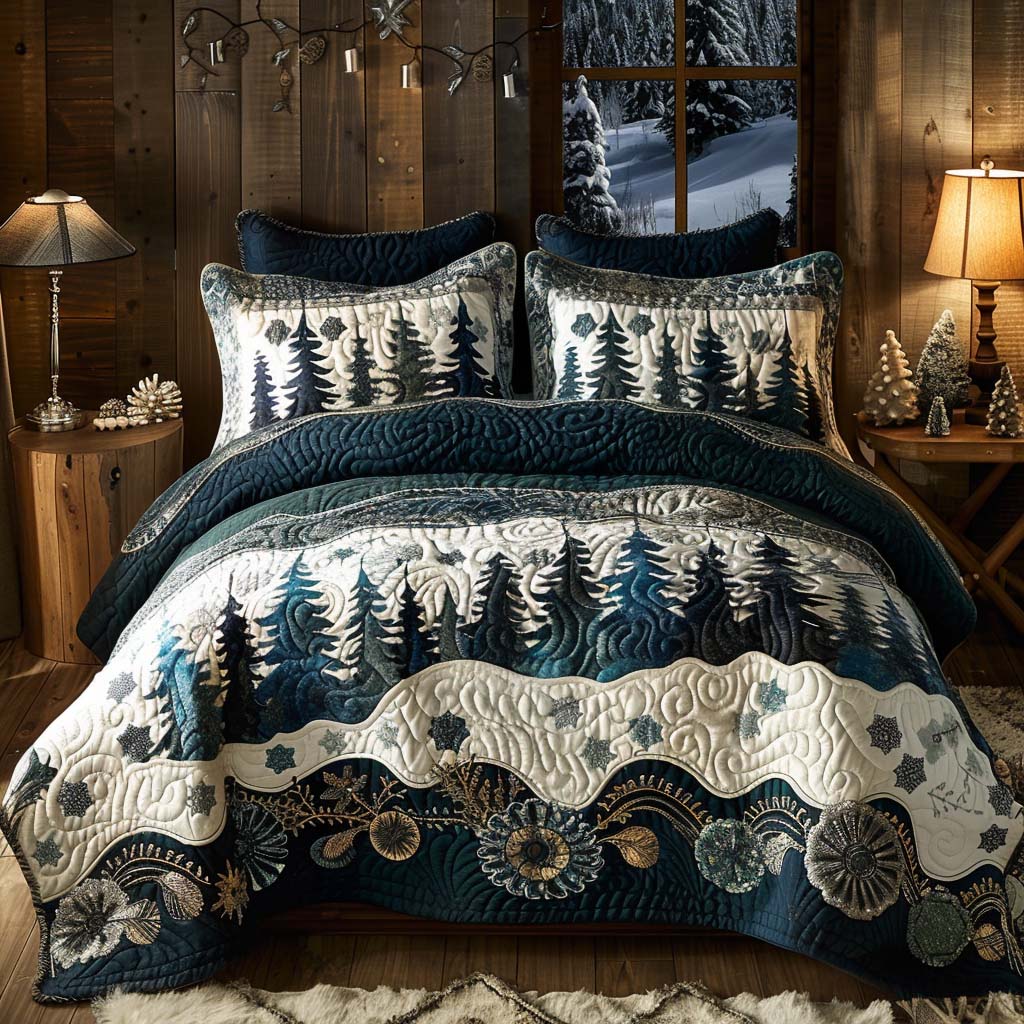 Woodland Wild Beauty Bamboo Quilt Bedding Set