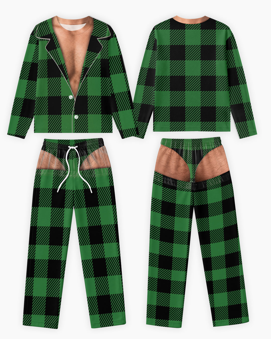 Personalized Funny Christmas Bamboo Men's Pajama Set (TIB)