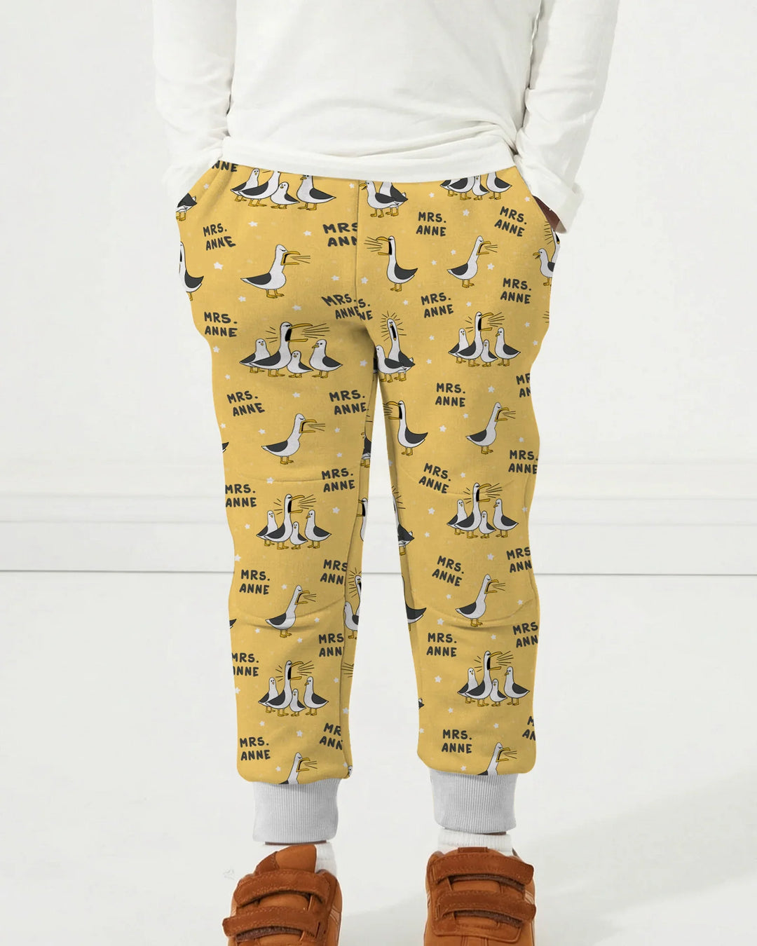 Custom Funny Seagulls Teacher Bamboo Jogger