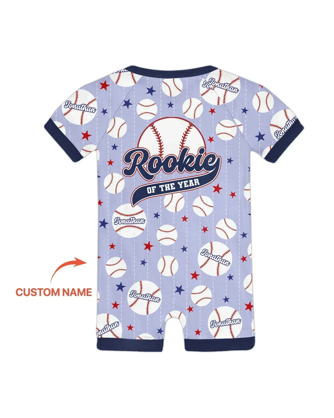 Custom Name Rookie of The Year Matching Bamboo Shorty Zippy