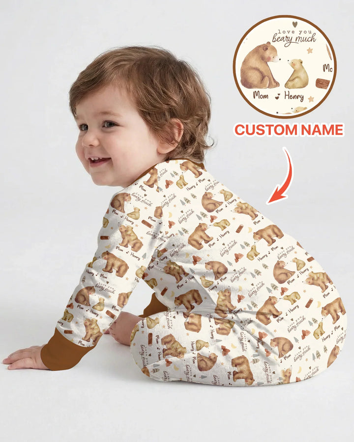 Love You Beary Much Mommy & Me Matching Bamboo Convertible Zippy