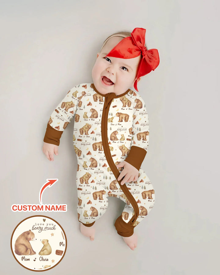 Love You Beary Much Mommy & Me Matching Bamboo Convertible Zippy