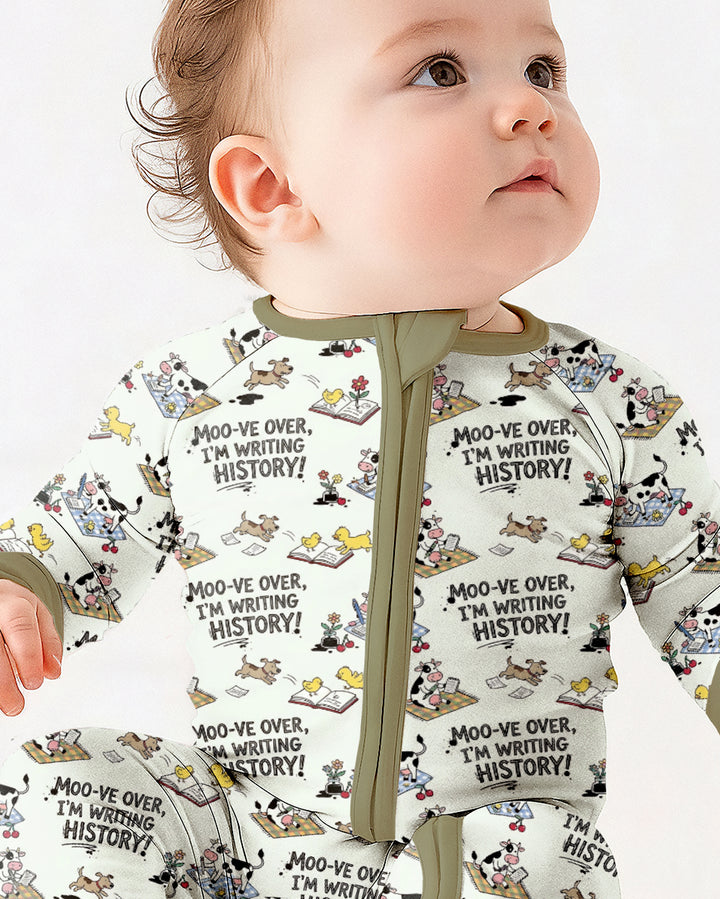 Writing Moo History Bamboo Convertible Zippy