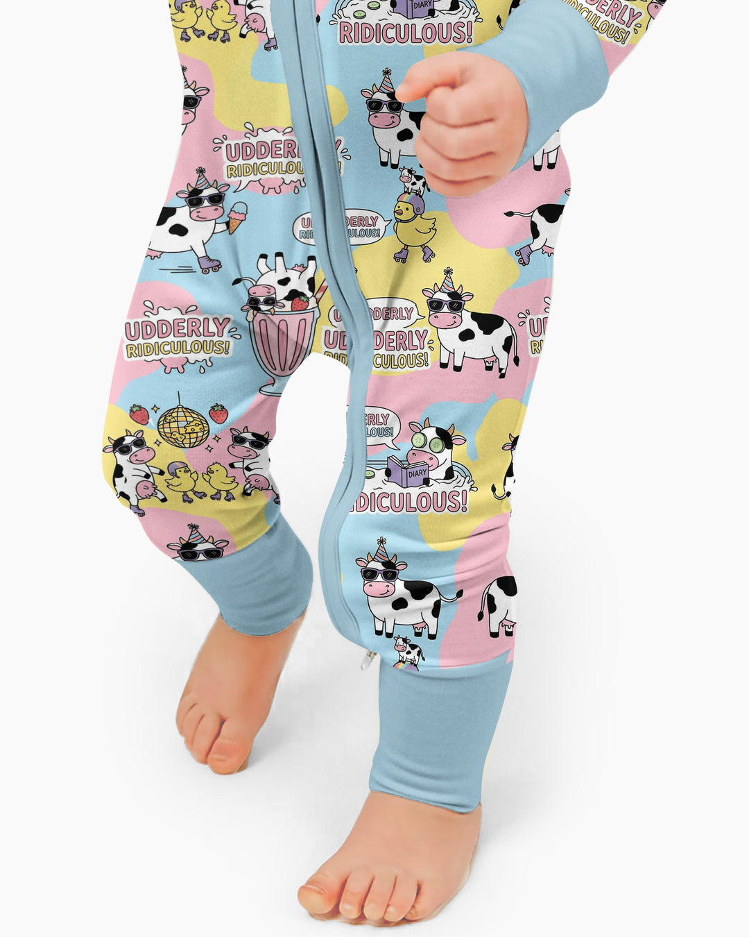 Too Ridiculous To Moo Bamboo Convertible Zippy