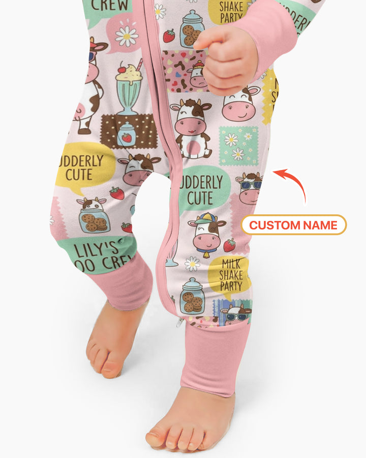 Custom Name The Milkshake Secret Society Bamboo Convertible Zippy