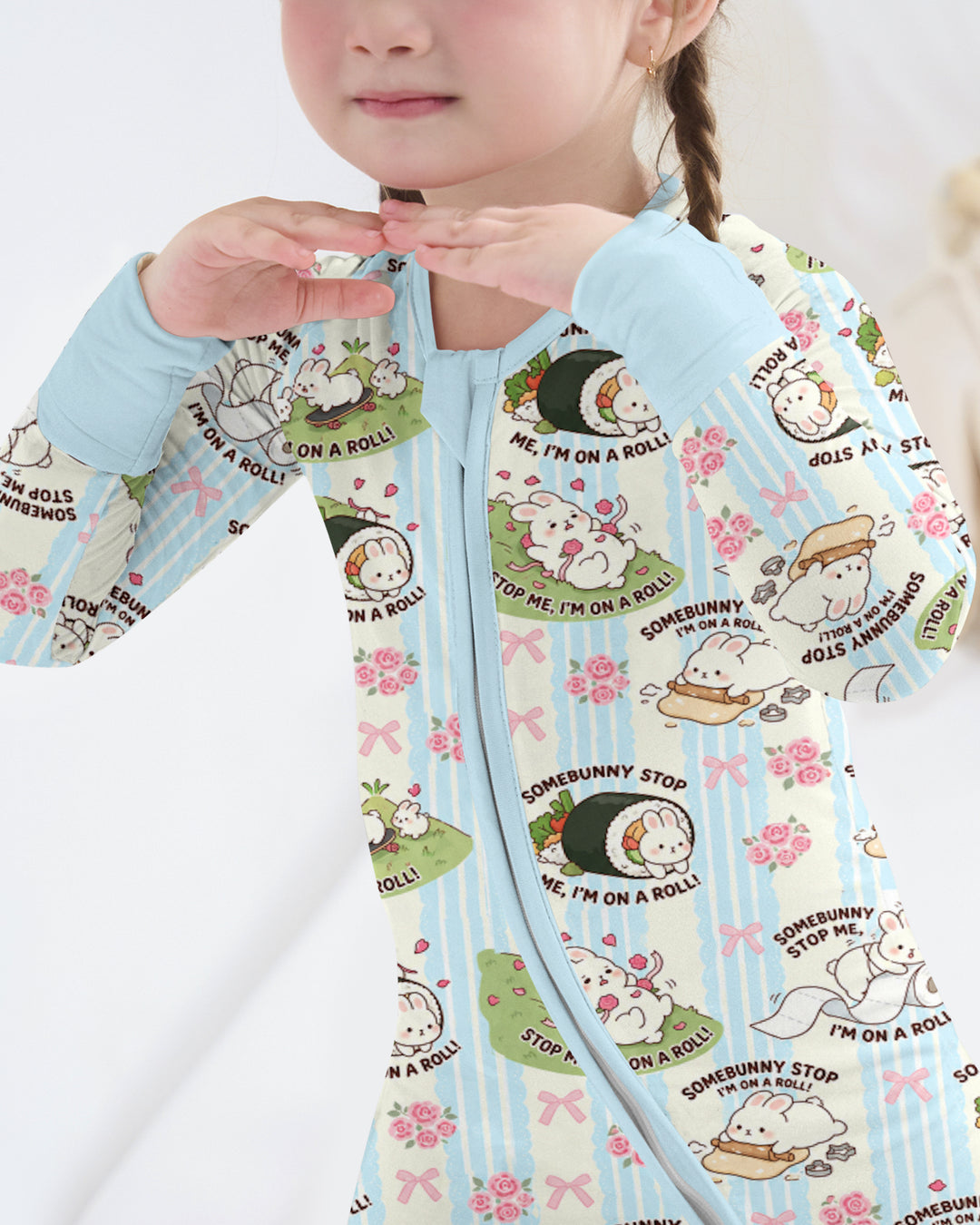 Bunny On A Roll Bamboo Convertible Zippy