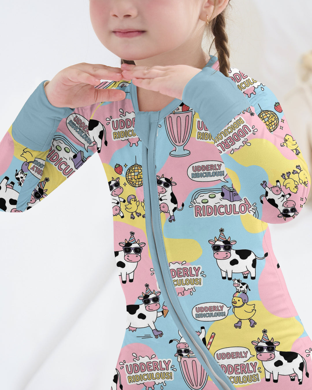 Too Ridiculous To Moo Bamboo Convertible Zippy