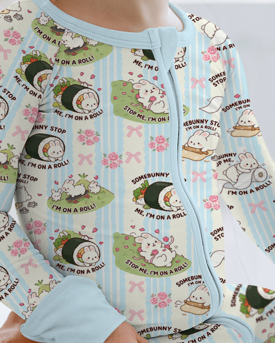 Bunny On A Roll Bamboo Convertible Zippy
