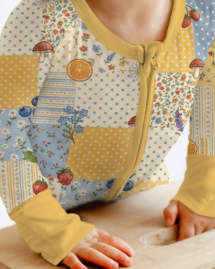 Lavender Orange Jam Bamboo Convertible Zippy