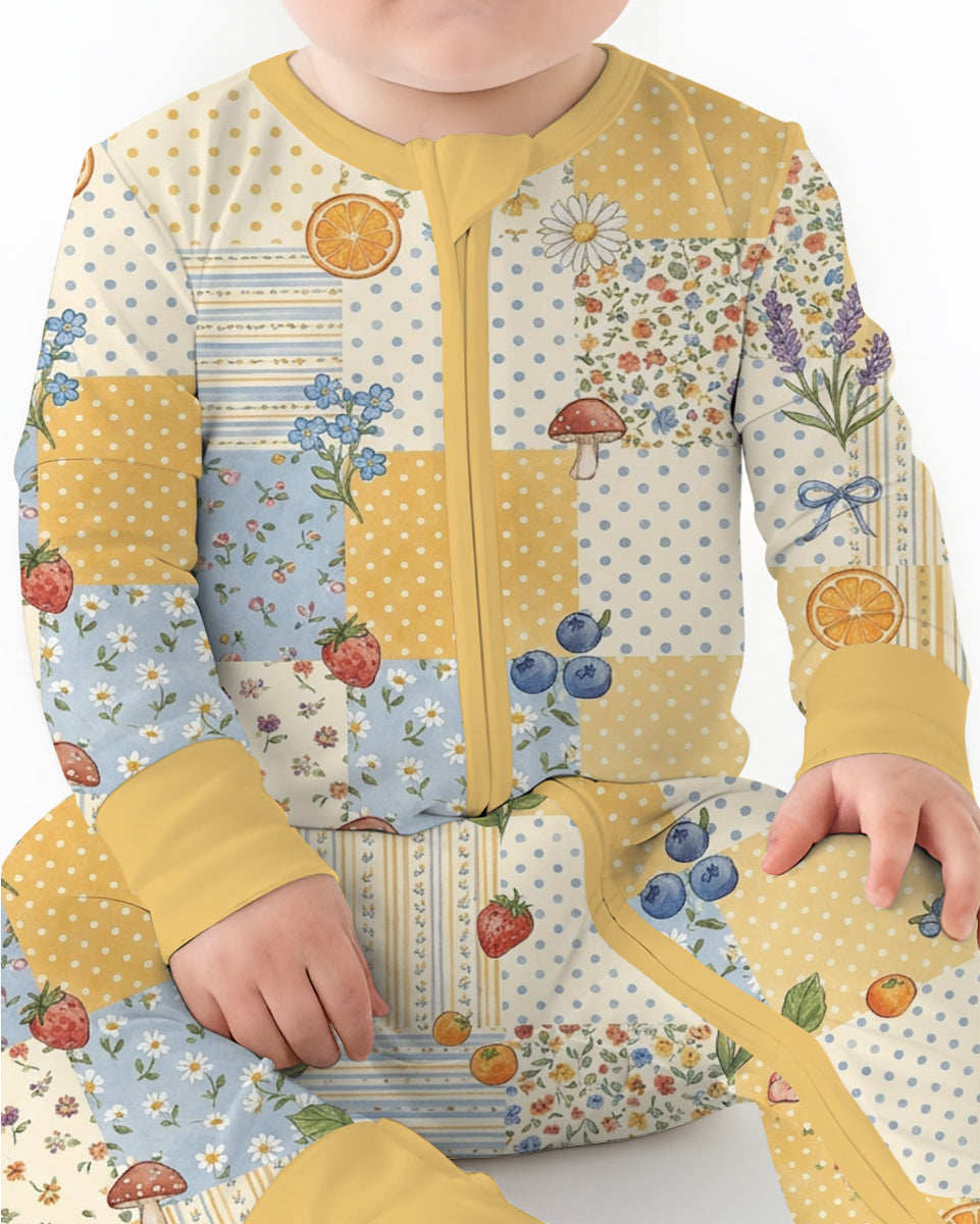 Lavender Orange Jam Bamboo Convertible Zippy