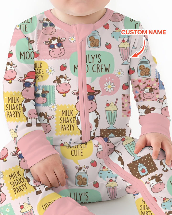 Custom Name The Milkshake Secret Society Bamboo Convertible Zippy