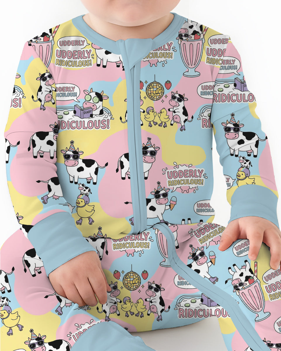 Too Ridiculous To Moo Bamboo Convertible Zippy