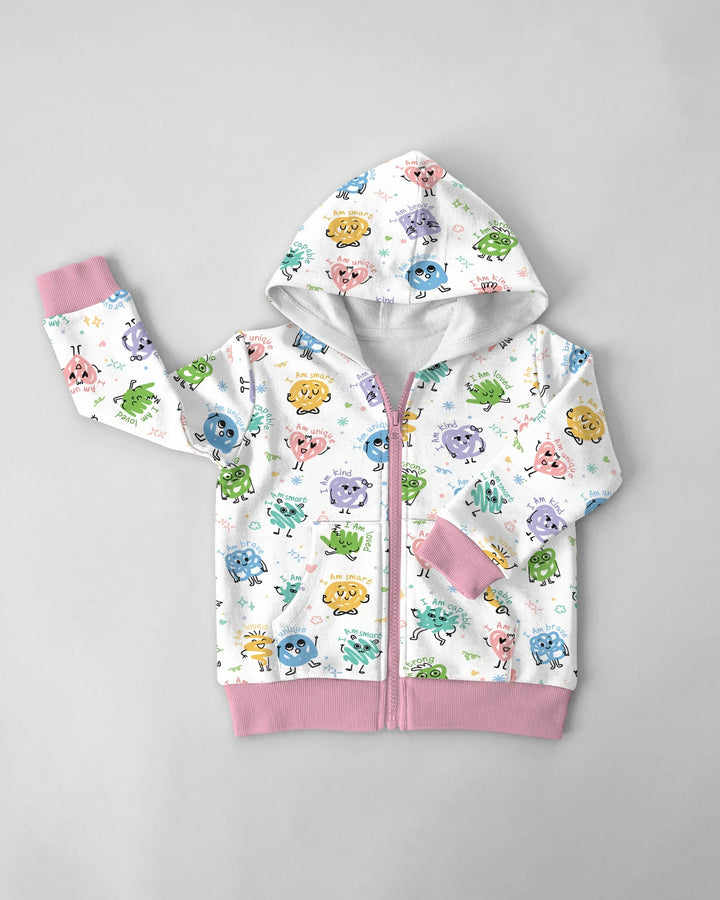 Positive Affirmations Zip Hoodie